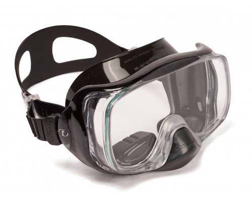 Маска TUSA IMPREX 3D HYPERDRY, черная рамка, черный силикон
