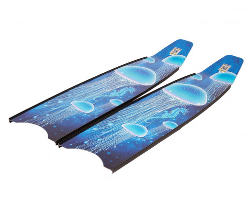 Ласты стеклопластиковые LEADERFINS MEDUSE LIMITED EDITION BLACK EXTRA SOFT
