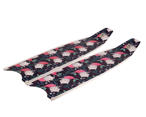 Ласты стеклопластиковые LEADERFINS MERMACAT LIMITED EDITION WHITE EXTRA SOFT