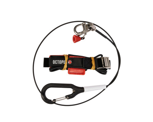 Лайнер с поясом для фридайвинга CNF OCTOPUS RED с бастросъемным карабином