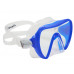 Маска MARES ESSENCE LIQUIDSKIN FRAMELESS, синяя рамка/прозрачный силикон