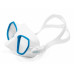 Маска SALVIMAR NOAH, белый силикон/голубая рамка