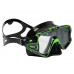 Маска MARES PURE EDGE, зелено-черная рамка/черный силикон