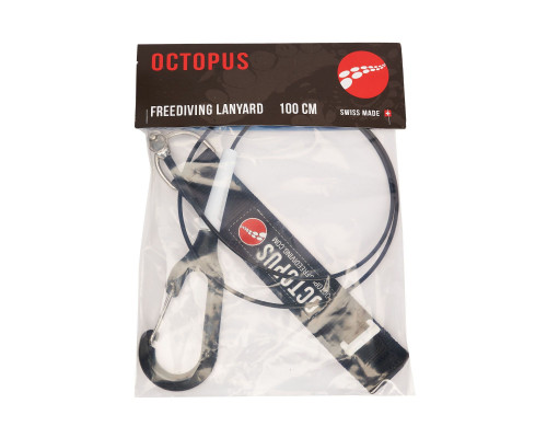 Лайнер с браслетом для фридайвинга OCTOPUS CLASSIC BLACK 100 см