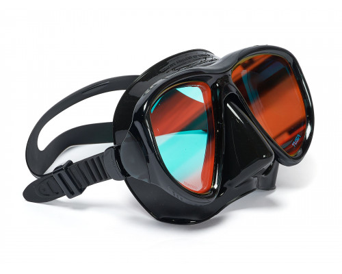 Комплект TUSA SPORT UCR2425PM, черный, зеркальные линзы, маска+трубка