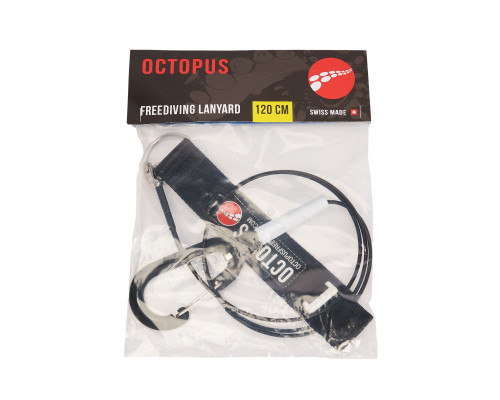 Лайнер с браслетом для фридайвинга OCTOPUS CLASSIC BLACK 120 см