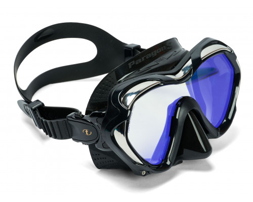 Маска TUSA PARAGON S, черная рамка, черный силикон