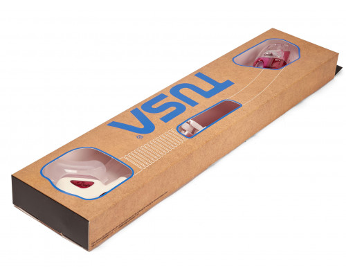 Трубка TUSA HYPERDRY ELITE II, розовая, прозрачный силикон