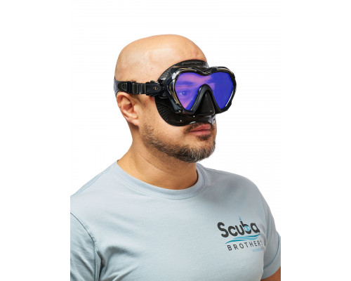 Маска TUSA PARAGON S, черная рамка, черный силикон