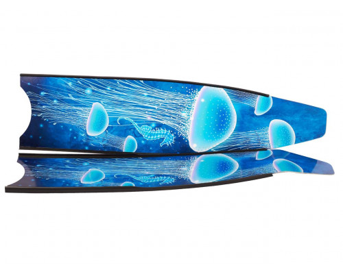 Ласты стеклопластиковые LEADERFINS MEDUSE LIMITED EDITION BLACK EXTRA SOFT