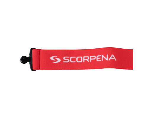 Маска SCORPENA N3, с эластичным ремешком, красная