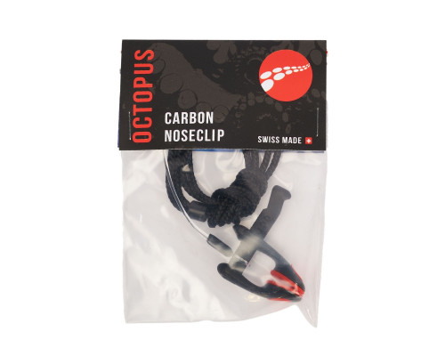 Зажим для носа OCTOPUS CARBON RED