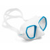 Маска SALVIMAR NOAH, белый силикон/голубая рамка