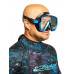 Маска TUSA FREEDOM HD, синяя рамка, черный силикон