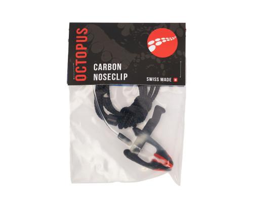 Зажим для носа OCTOPUS CARBON RED