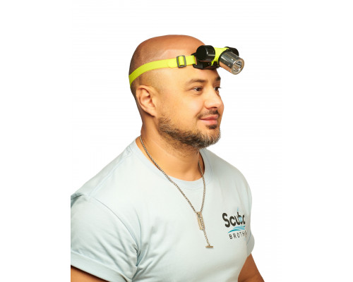 Фонарь подводный SCUBA BROTHERS HEAD, налобный, холодный белый свет