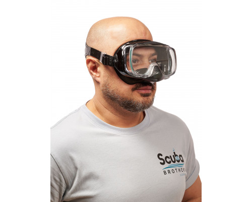 Маска TUSA IMPREX 3D HYPERDRY, черная рамка, черный силикон