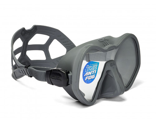 Набор для плавания C4 SKYLINE ANTIFOG GREY, маска, трубка, сумка