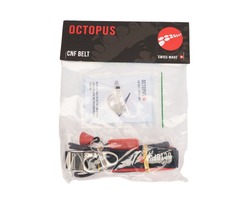 Пояс для фридайвинга CNF OCTOPUS RED с бастросъемным карабином