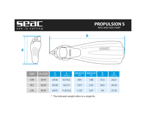 Ласты SEAC SUB PROPULSION SLING STRAP YELLOW