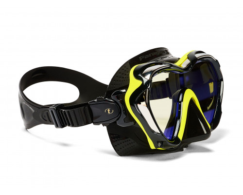 Маска TUSA PARAGON S, желтая рамка, черный силикон