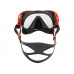 Маска MARES i3 трёхстекольная, черно-красная рамка/черный силикон