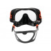 Маска MARES JUNO FRAMELESS, черно-красная рамка/черный силикон