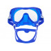 Маска MARES JUNO FRAMELESS, сине-белая рамка/синий силикон