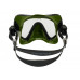 Маска MARES ESSENCE LIQUIDSKIN SF, черная рамка/зеленый силикон