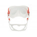 Маска MARES JUNO FRAMELESS, красно-белая рамка/белый силикон