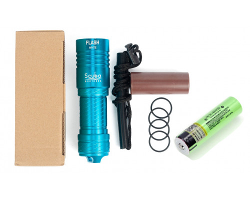 Фонарь SCUBA BROTHERS FLASH BLUE 2000Lm CREE XM-L L2, АКБ в комплекте, холодный белый свет