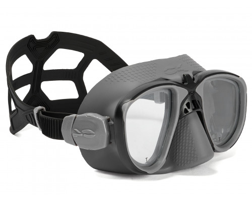 Набор для плавания C4 MARTIAN GRAY, маска, трубка, сумка