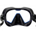 Маска SEAC SUB ICONA BLUE, черно-синяя рамка/черный силикон