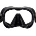 Маска SEAC SUB ICONA BLACK, черная рамка/черный силикон