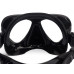 Маска TUSA INTEGA, черная рамка, черный силикон