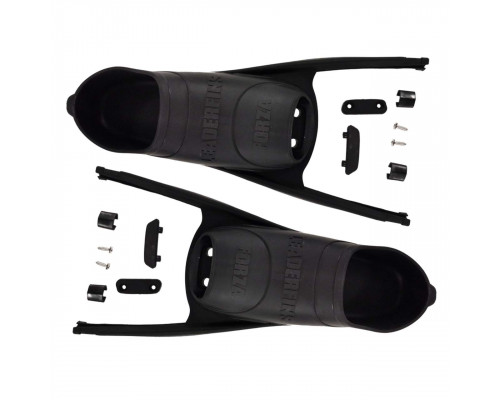 Ласты пластиковые LEADERFINS BLACK MEDIUM