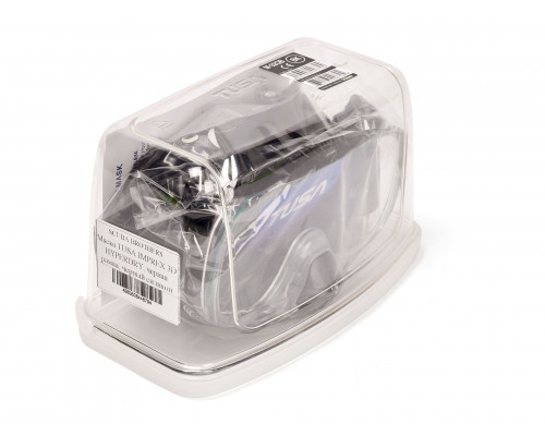 Маска TUSA IMPREX 3D HYPERDRY, черная рамка, черный силикон