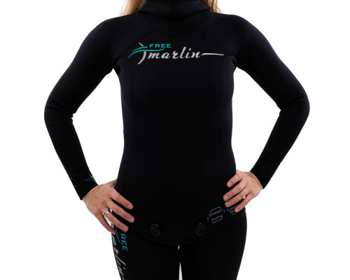 Гидрокостюм для фридайвинга MARLIN Free Lady Black, 5 мм