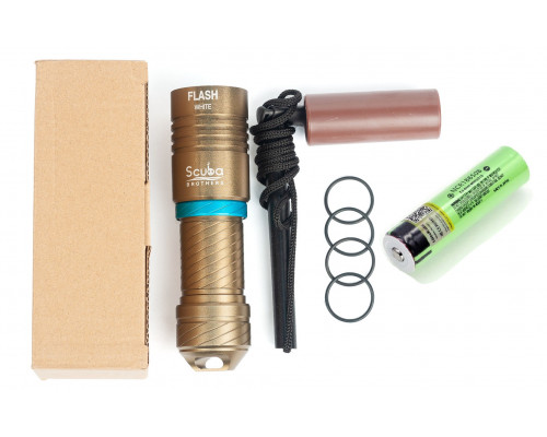 Фонарь SCUBA BROTHERS FLASH GREEN 2000Lm CREE XM-L L2, АКБ в комплекте, холодный белый свет
