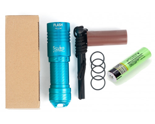 Фонарь SCUBA BROTHERS FLASH BLUE 2000Lm CREE XM-L L2, АКБ в комплекте, теплый белый свет